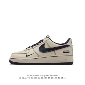 Nike Air Force 1 '07 Low White Leather Sneakers