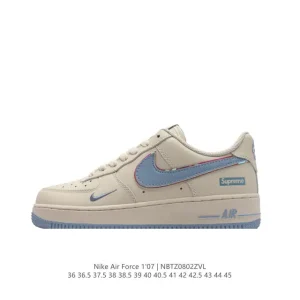 Nike Air Force 1 '07 Low White Leather Casual Sneakers