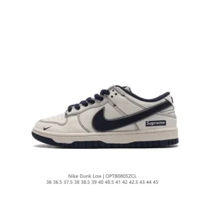 Nike Dunk Low Retro Leather Skateboarding Shoes for Men and Women