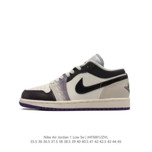 Air Jordan 1 Low Retro Classic Leather Basketball Shoes
