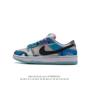 Nike Futura Laboratories x SB Dunk Low HF6061-400 Graffiti Skate Shoes