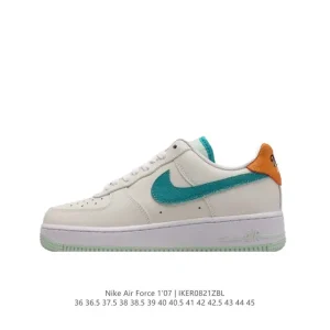 Nike Air Force 1 '07 Low White Leather Casual Sneakers