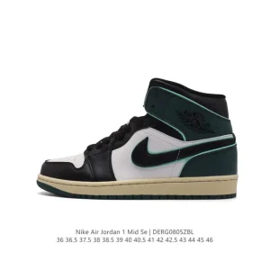 Nike Air Jordan 1 Mid Men's Basketball Shoes with Air Cushion