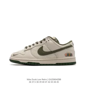 Nike Dunk Low Retro Gucci Collaboration Vintage Basketball Skate Shoes