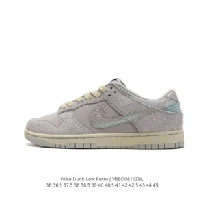 Nike SB Dunk Low Pro DV7210 Vintage Leather Skate Shoes for Men and Women