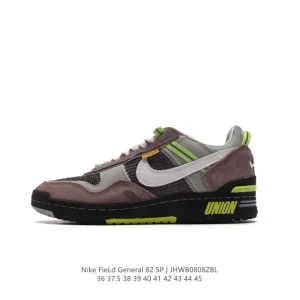 Nike Union Field General Retro Court Shoe in Tan Pink