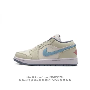 Jordan AJ1 Low Retro Classic Basketball Shoes with Air Cushion
