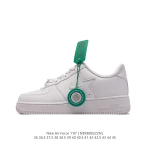Nike Air Force 1 Low 07 Leather White Sneakers for Men and Women