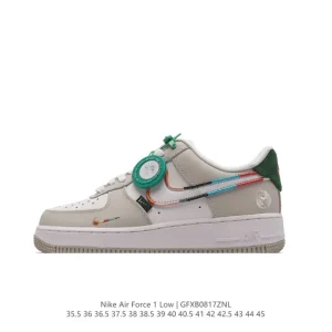 Nike Air Force 1 '07 Low White Leather Casual Sneakers