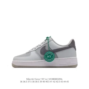 Nike Air Force 1 Low HF5721-111 White Leather Sneakers with Air Cushion
