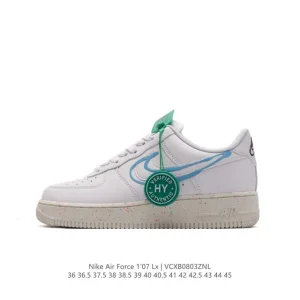 Nike Air Force 1 Low 07 White Leather Sneakers for Men and Women