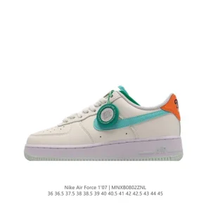 Nike Air Force 1 Low 07 Leather White Casual Sneakers for Men and Women