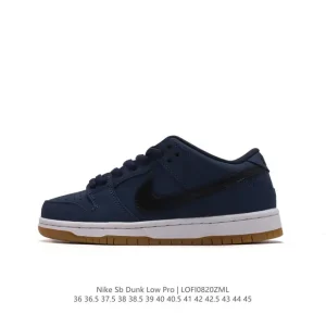 Nike SB Dunk Low Pro Vintage Leather Skate Shoes for Men and Women