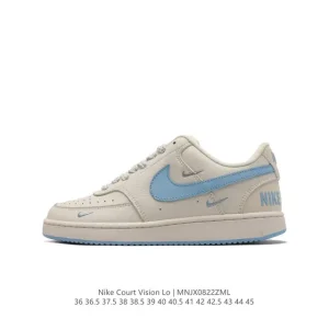 Nike Court Vision Lo Vintage Leather Low Top Basketball Sneakers