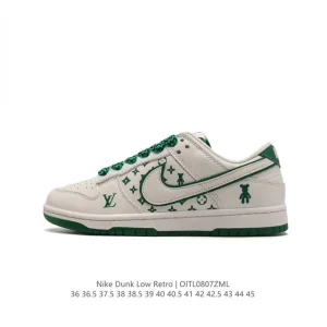 Nike Dunk Low LV Custom SB Dunk with Zoom Air and Double Laces
