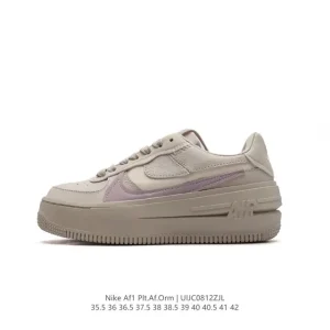 Nike Air Force 1 Low Platform 40th Anniversary Edition Leather Sneakers
