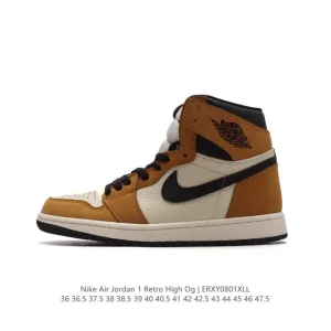 Jordan Air Retro High OG Leather Basketball Shoes