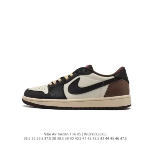Jordan Air Jordan 1 Low Retro Leather Basketball Shoes