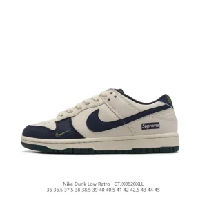 Supreme x Nike Dunk Low Skateboarding Shoes Limited Edition