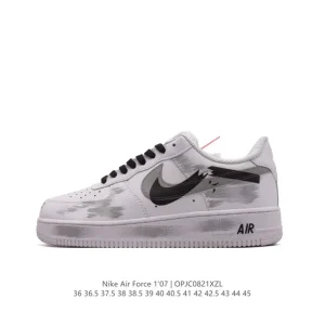 Nike Air Force 1 07 Low White Leather Sneakers for Men and Women