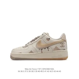 Nike Air Force 1 '07 Low White Leather Sneakers