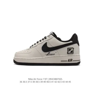Nike Air Force 1 '07 Low White Leather Sneakers