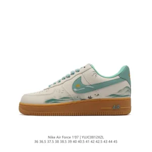 Nike Air Force 1 07 Low White Leather Sneakers for Men and Women
