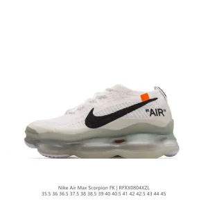 Nike Air Max Scorpion FK Running Shoes with Full-Length Air Unit and Thick Sole
