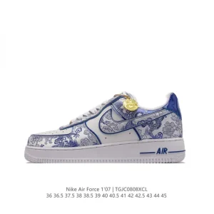 Nike Air Force 1 Low 07 White Leather Casual Sneakers for Men and Women