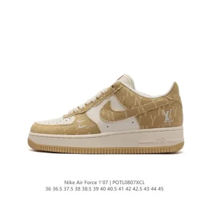 Nike Air Force 1 Low 07 White Leather Sneakers for Men and Women