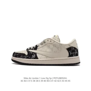 Jordan Air 1 Low OG SP Military Blue Reverse Swoosh Retro Basketball Shoe