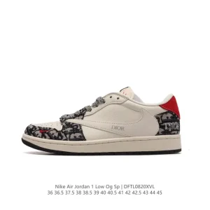 Jordan Air 1 Low OG SP Military Blue Reverse Swoosh Retro Basketball Shoe