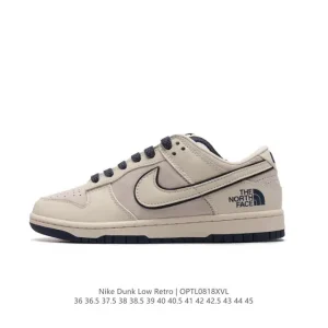 Nike Dunk Low Retro Vintage Skateboarding Shoes with Canvas Upper