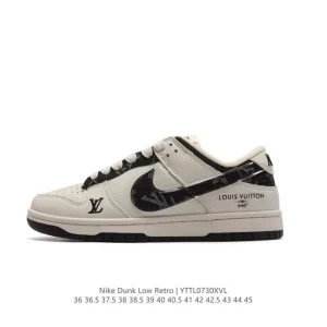 Nike Dunk Low Retro Louis Vuitton Collaboration Classic Basketball Sneakers