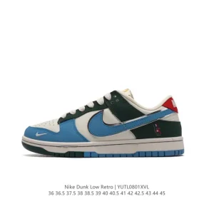 Nike Dunk Low Retro Classic Leather Basketball Sneakers for Men and Women