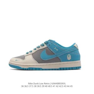 Nike Dunk Low Retro Leather Sneakers for Men and Women