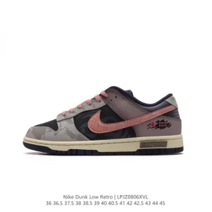 Nike SB Dunk Low Pro FD8778 Leather Skate Shoes for Men and Women