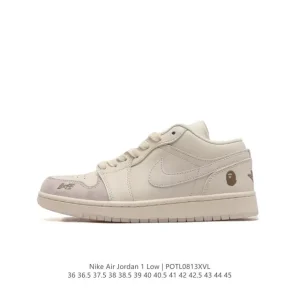 Jordan AJ1 Low Retro Classic Leather Basketball Shoes