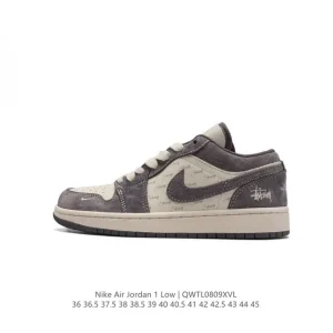 Air Jordan 1 Low Louis Vuitton Collaboration Retro Basketball Shoe