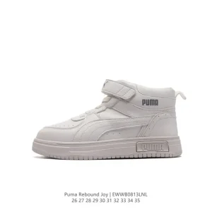 Puma Rebound Joy Kids High-Top Casual Sneakers for Boys and Girls