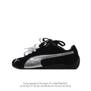 Puma Speedcat Open Yy Pink Brown Suede Mesh Retro Sneakers