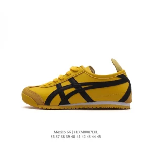 ASICS Onitsuka Tiger Mexico 66 Classic Retro Leather Sneakers for Men and Women