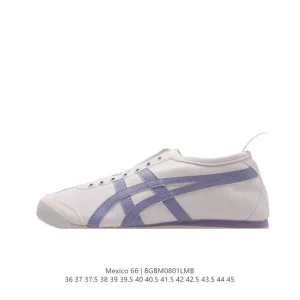 ASICS Onitsuka Tiger Mexico 66 Slip On Vintage Canvas Running Shoes