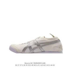 ASICS Onitsuka Tiger Mexico 66 Slip On Vintage Canvas Sneakers