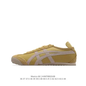 ASICS Onitsuka Tiger Mexico 66 Classic Vintage Leather Canvas Sneakers