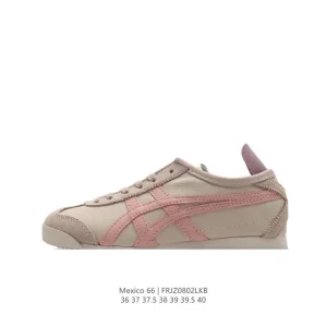 ASICS Onitsuka Tiger Mexico 66 Classic Retro Leather Canvas Sneakers for Men and Women