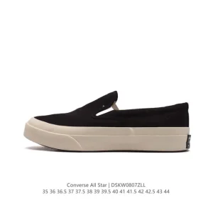 Converse Deck Star Slip On 67 Black White Low Top Canvas Shoe