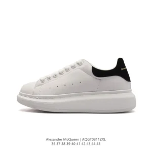 Alexander McQueen MCQ Chunky Sneakers White Leather Platform Shoes