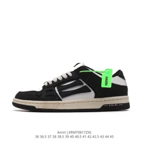 Amiri Skeleton Low Top Sneakers Bone Shoes for Men and Women
