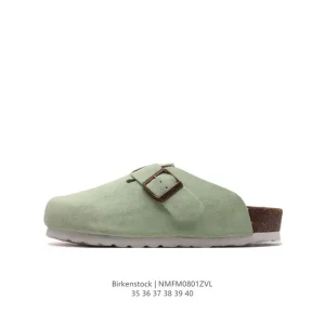 Birkenstock Boston Vl Suede Leather Clog with Soft Cork Footbed